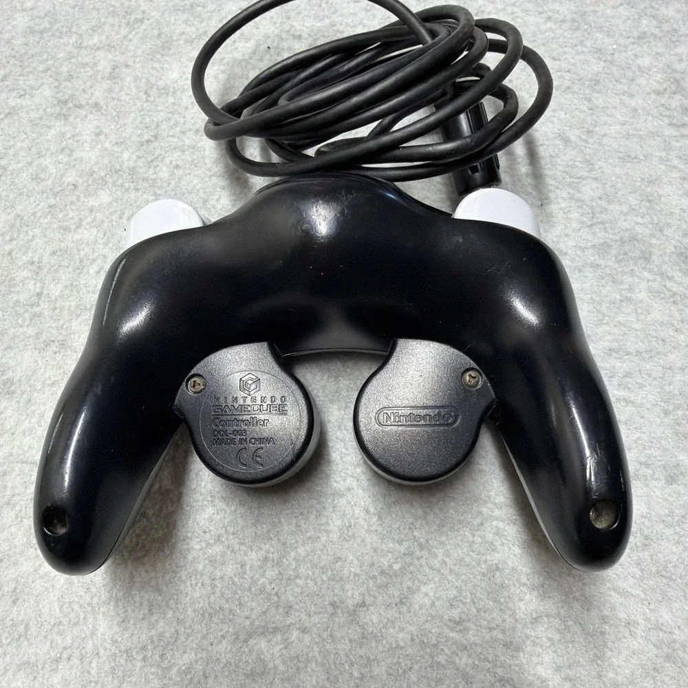 Official Nintendo GameCube Black Controller DOL-003 Wired OEM